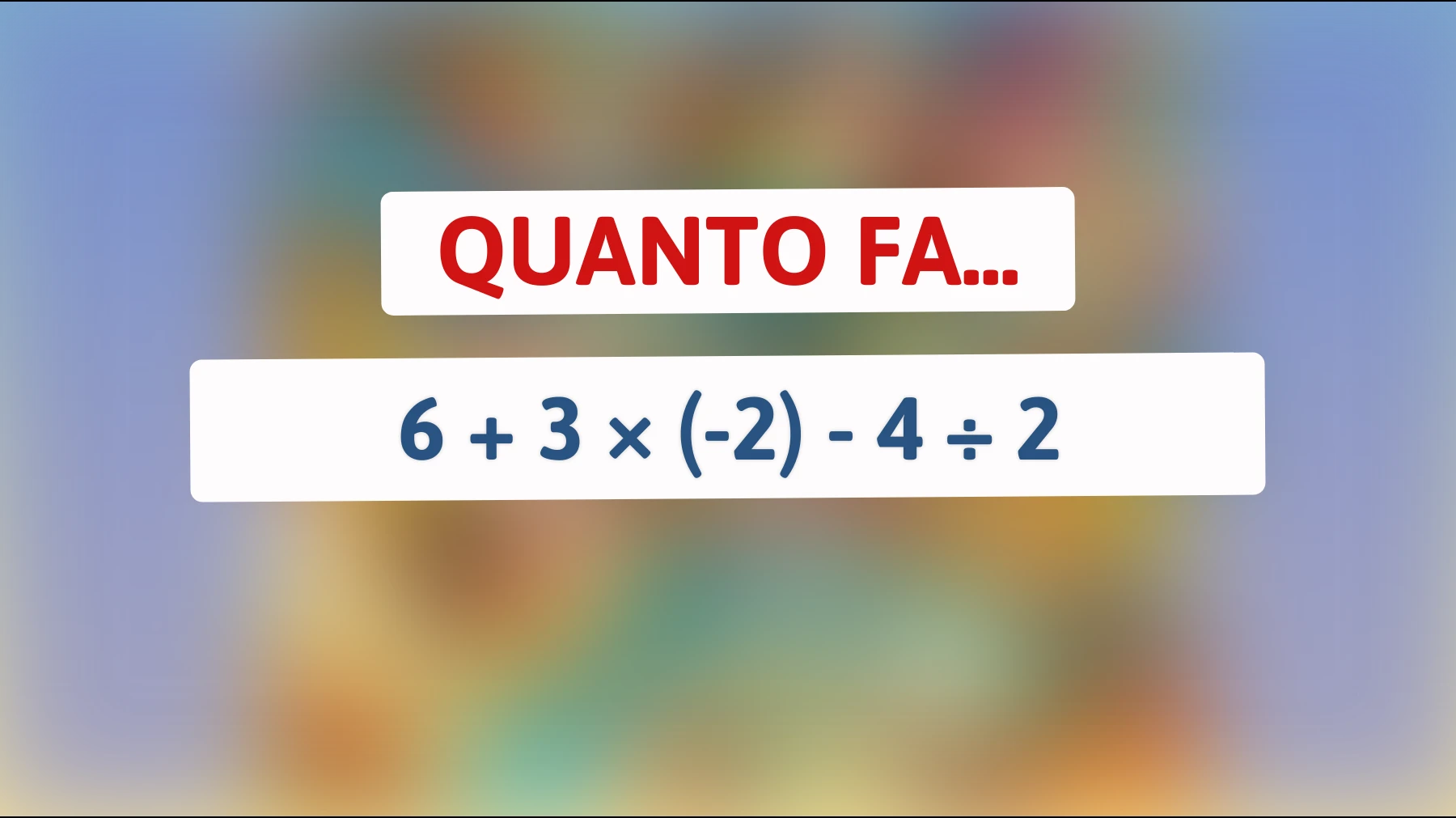 Il rompicapo matematico che solo il 1% delle persone riesce a risolvere al primo tentativo! Sei abbastanza intelligente?"