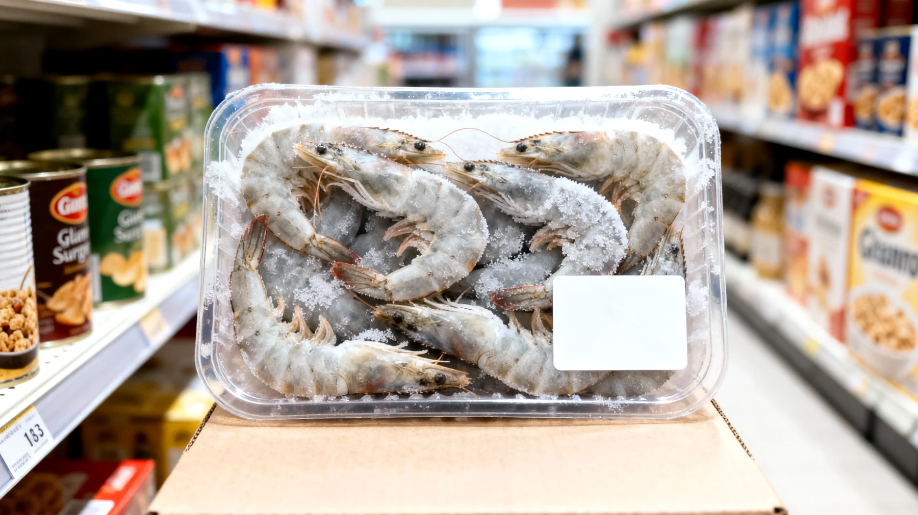 Gamberi surgelati"