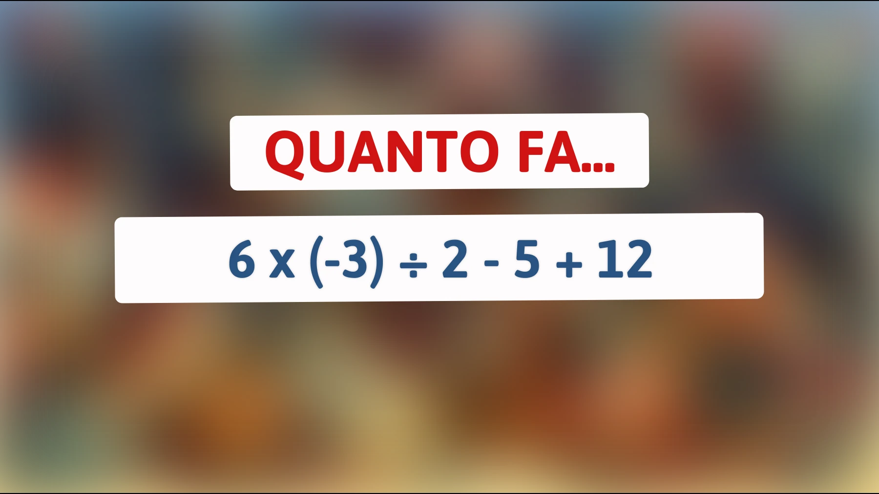 Solo i veri geni possono risolvere questo enigma matematico! Sfida te stesso e scopri se sei uno di loro!"