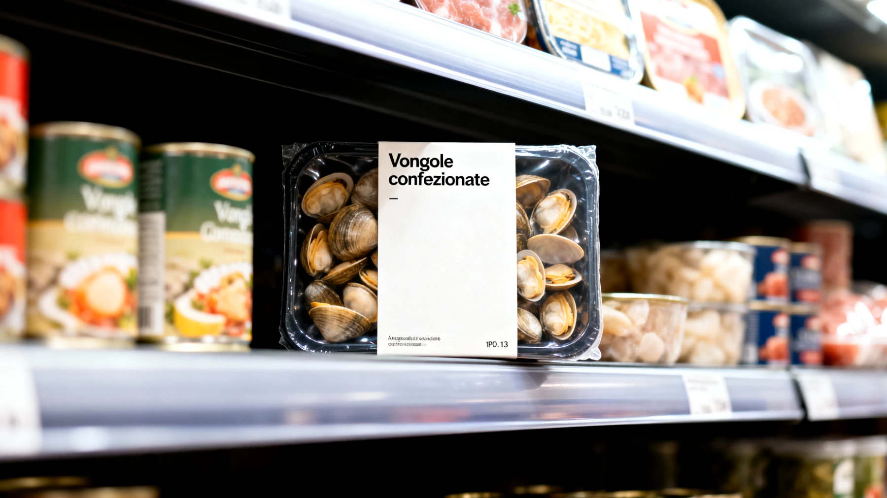 Vongole confezionate"